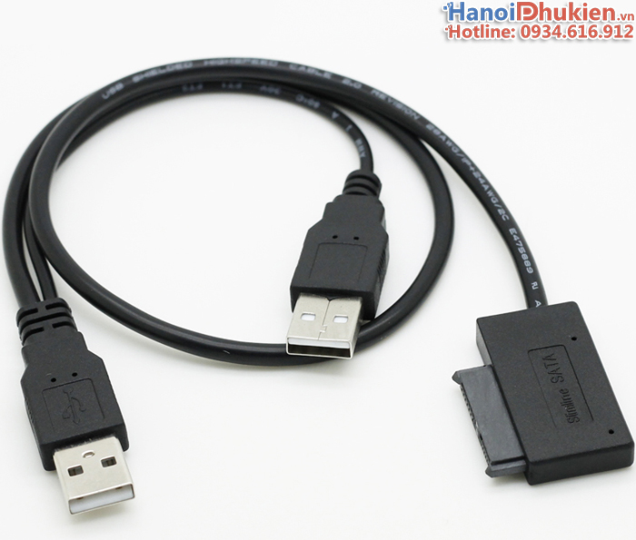 Cáp kết nối DVD Laptop sang USB (USB sang SATA 7+6)
